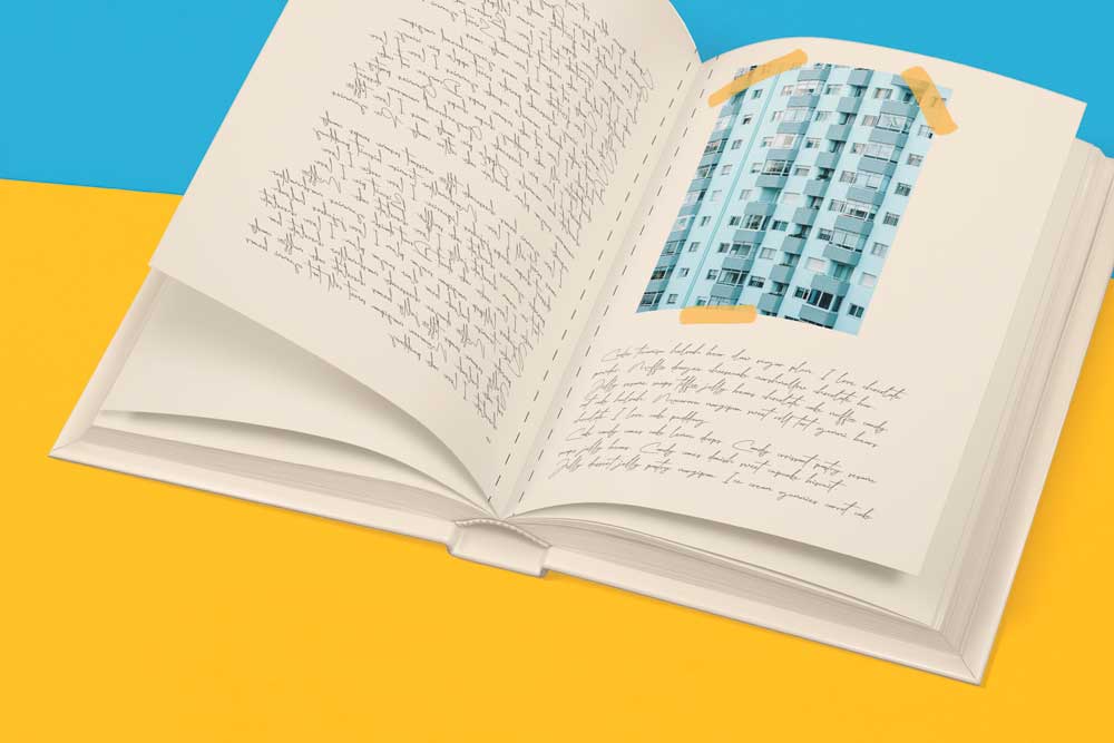 Hardcover Notizbuch mit Perforation